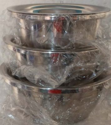 Heavy Silver Bowl 3 PCS